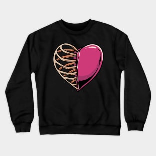 Heart and skeleton Crewneck Sweatshirt